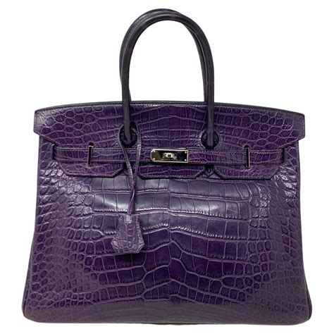 hermes birkin bag purple.